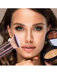 Brocha de Maquillaje Kabuki Retráctil Banidy - Marrón 2