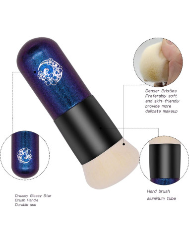 Brocha de Fundación ENERGY Kabuki Premium para Maquillaje