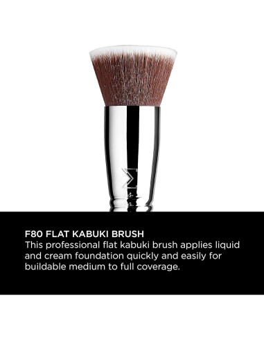 Brocha Kabuki Plana F80 Sigma Beauty - Maquillaje Profesional