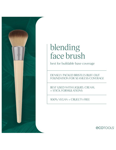 Brocha de Maquillaje EcoTools para Base Líquida y Crema