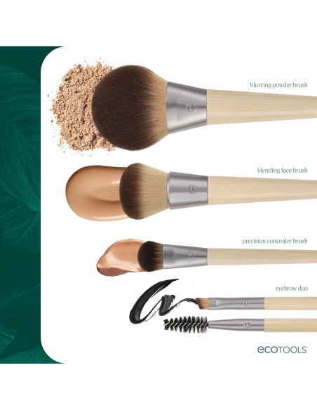Brocha de Maquillaje EcoTools para Base Líquida y Crema