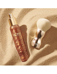 Brocha de Maquillaje ICONIC LONDON Tan y Buff 10,31 cm 2