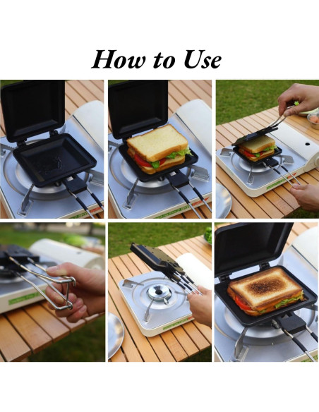 Hacedor de Sandwiches Plegable Mumusuki Antiadherente 20cm