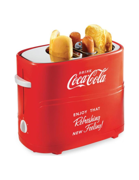 Tostadora de Hot Dogs Nostalgia 2 Ranuras 650W Rojo
