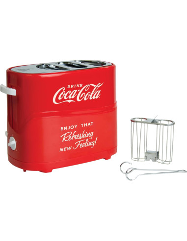 Tostadora de Hot Dogs Nostalgia 2 Ranuras 650W Rojo