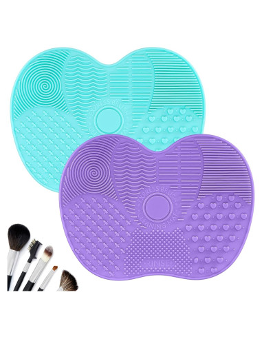 2 Almohadillas de Limpieza de Brochas de Silicona HexinYigjly