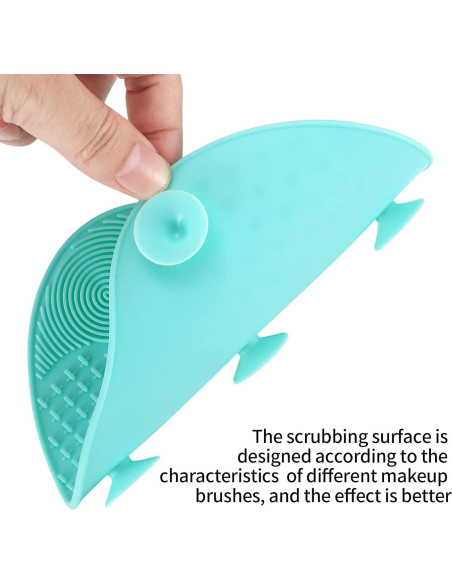 2 Almohadillas de Limpieza de Brochas de Silicona HexinYigjly