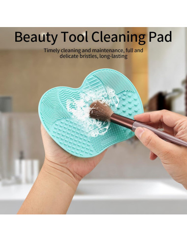 2 Almohadillas de Limpieza de Brochas de Silicona HexinYigjly