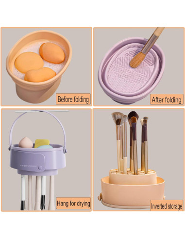 Alfombrilla Limpiadora de Brochas GOLIKEE 3 en 1 Silicona