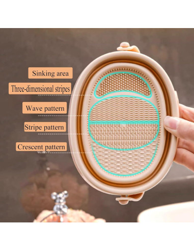 Alfombrilla Limpiadora de Brochas GOLIKEE 3 en 1 Silicona