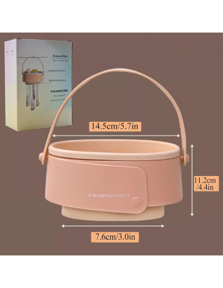 Alfombrilla Limpiadora de Brochas GOLIKEE 3 en 1 Silicona