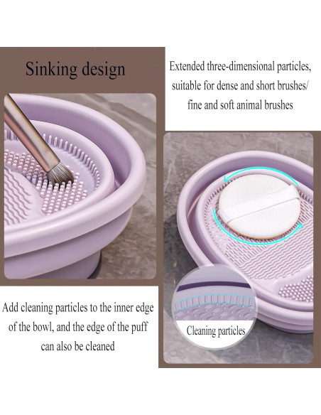 Alfombrilla Limpiadora de Brochas GOLIKEE 3 en 1 Silicona