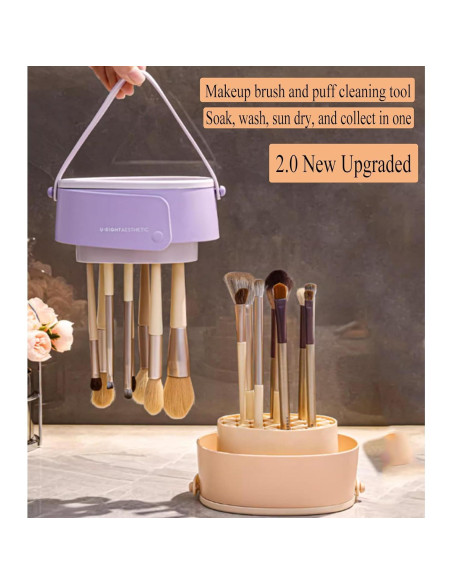 Alfombrilla Limpiadora de Brochas GOLIKEE 3 en 1 Silicona