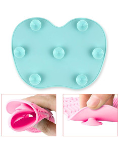 Alfombrilla de Limpieza de Brochas Ranphykx Verde 22,5x17cm 2