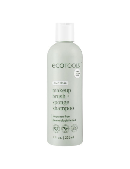 Champú para Brochas EcoTools 236 ml, Vegano y Sin Fragancia