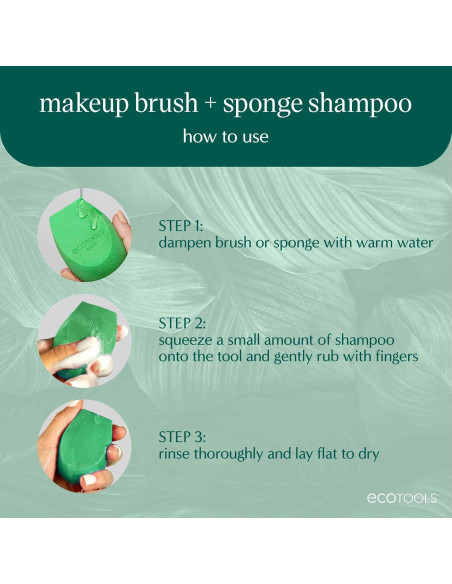 Champú para Brochas EcoTools 236 ml, Vegano y Sin Fragancia