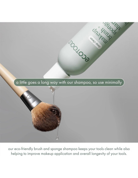 Champú para Brochas EcoTools 236 ml, Vegano y Sin Fragancia