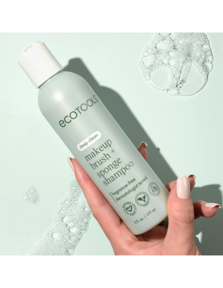 Champú para Brochas EcoTools 236 ml, Vegano y Sin Fragancia