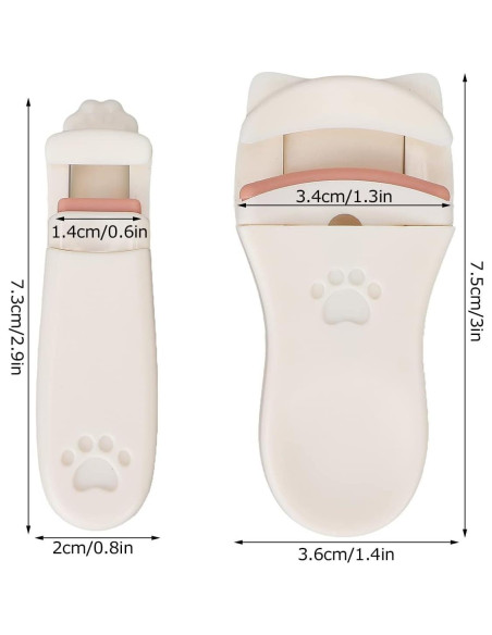 Rizador de Pestañas Chazcool Mini 2 Pcs Portátil Viaje