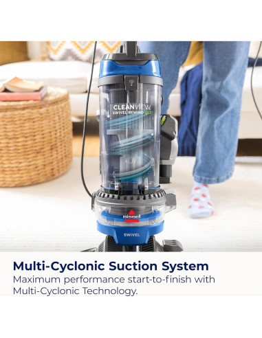 Aspiradora Bissell CleanView Swivel Rewind 8.29 kg con TurboEraser