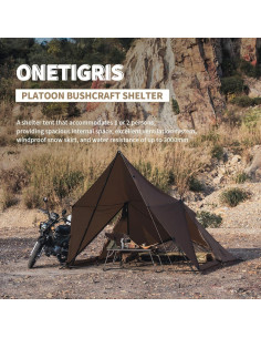 Tienda de Camping OneTigris PLATOON 2 Personas Impermeable 2