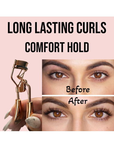 Rizador de Pestañas Profesional ALAZCO Oro Rosa x2