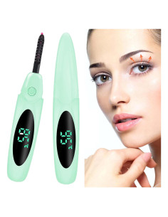 Rizador de Pestañas Eléctrico Acavado Verde 3 Temperaturas