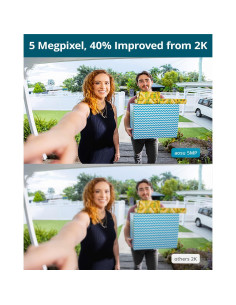 Cámara Timbre AOSU Inalámbrica 5MP Ultra HD WiFi 2