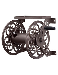 Carrete de Manguera de Pared Liberty Garden 708 - Acero Bronce