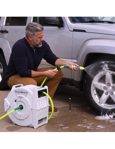 Carrete Retráctil de Manguera Flexzilla 1/2" x 21,34 m