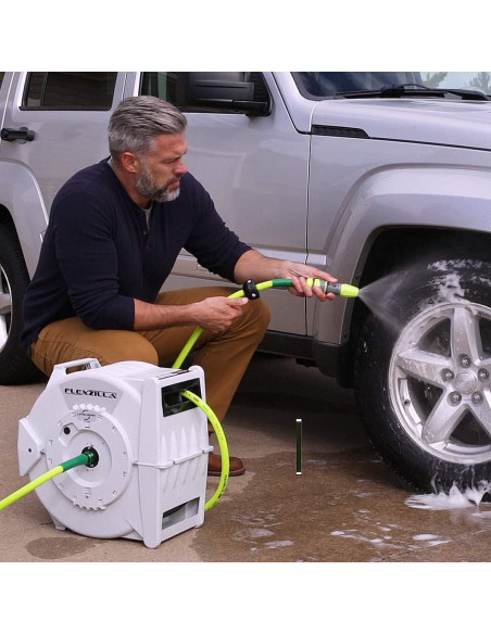 Carrete Retráctil de Manguera Flexzilla 1/2" x 21,34 m