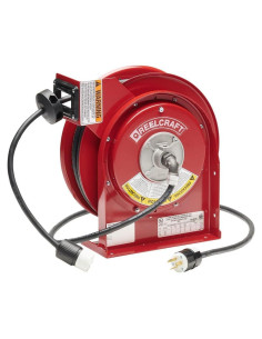 Carrete de Cable Eléctrico Reelcraft 20A 13,72m Rojo