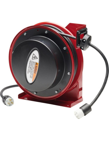Carrete de Cable Eléctrico Reelcraft 20A 13,72m Rojo