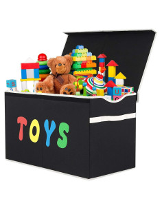 Caja de Juguetes Plegable YOLOXO Negra 82L 40kg