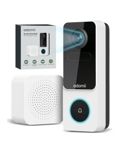 Cámara de timbre de video Adomii 3MP WiFi IP65 Batería 6 meses