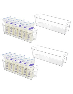 Contenedor de Almacenamiento Vtopmart 4PCS para Leche Materna