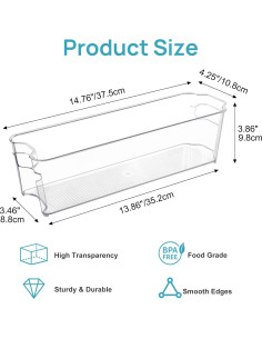 Contenedor de Almacenamiento Vtopmart 4PCS para Leche Materna 2