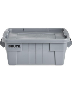 Contenedor de Almacenamiento Rubbermaid BRUTE 53L Gris 2