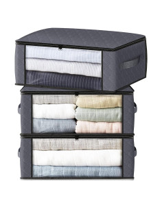 Bolsas de Almacenamiento HomeHacks 3-Pack 35L Gris