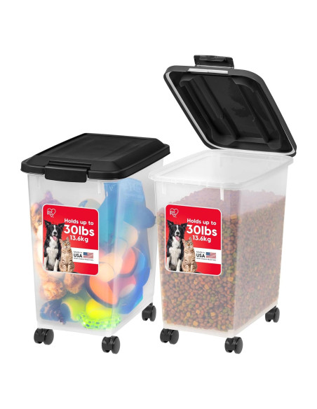 Contenedor de Almacenamiento de Comida para Mascotas IRIS USA 30 lbs