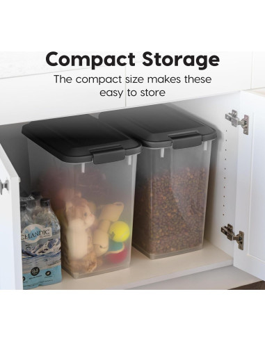 Contenedor de Almacenamiento de Comida para Mascotas IRIS USA 30 lbs