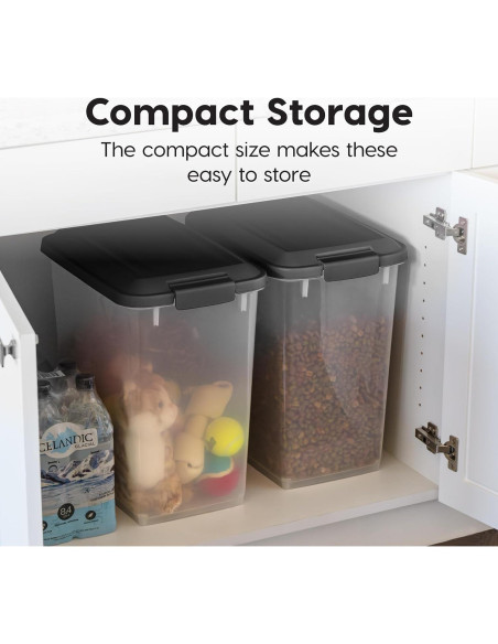 Contenedor de Almacenamiento de Comida para Mascotas IRIS USA 30 lbs