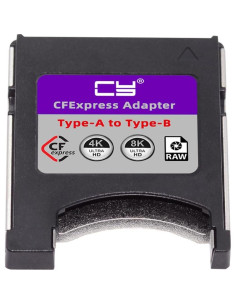 Adaptador CFexpress Tipo-A a Tipo-B CY SA-080-HX 8K RAW 2
