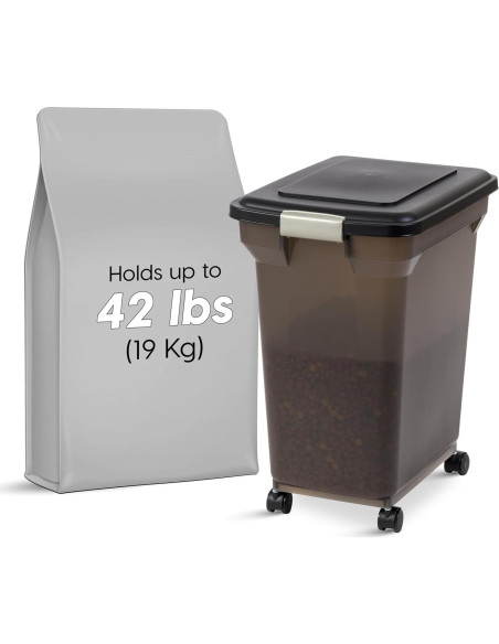 Contenedor de Almacenamiento de Comida IRIS USA 18,14 kg Hermético