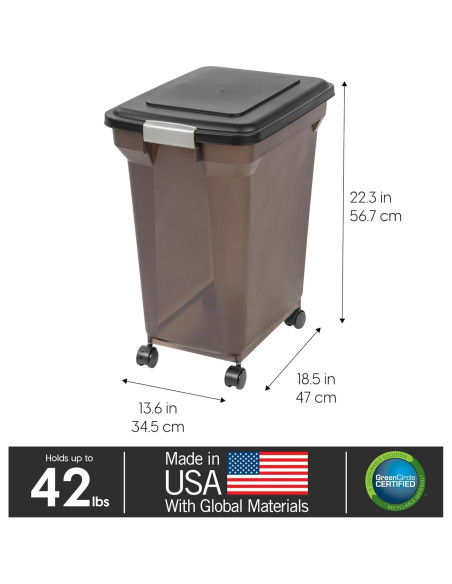 Contenedor de Almacenamiento de Comida IRIS USA 18,14 kg Hermético