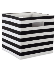 Cubo de Almacenamiento DII 33x33x33 cm Negro Plegable