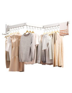 Estante Plegable para Secar Ropa ZdwCyl Blanco 99.79 kg