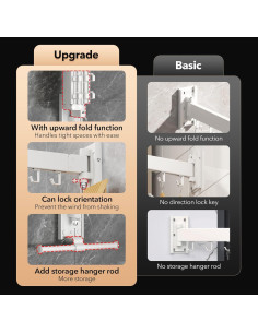 Estante Plegable para Secar Ropa ZdwCyl Blanco 99.79 kg 2