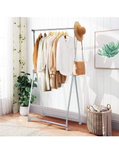 Perchero Extensible Tangkula Plata Plegable Ajustable 2,27 kg 2