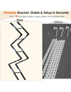 Organizador de despensa LUXEAR 8 niveles colgante metal negro 2